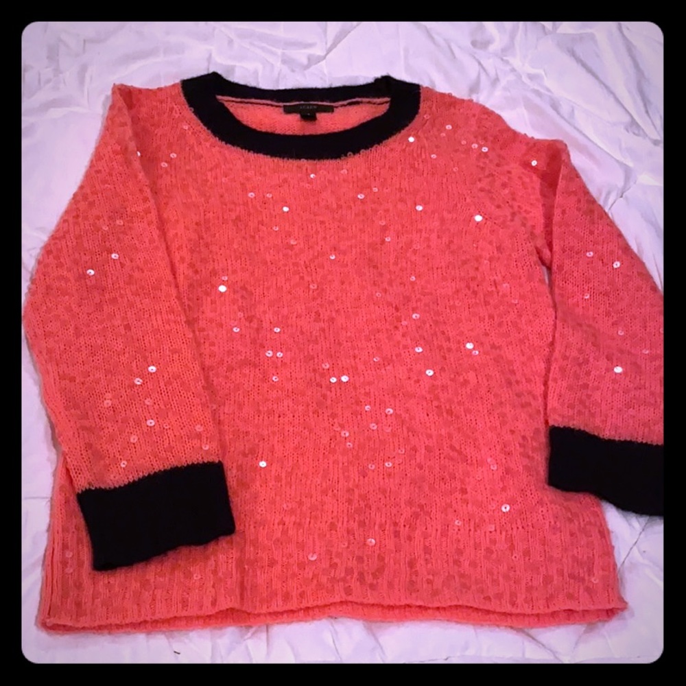 Acrylic/wool/mohair blend sweater
